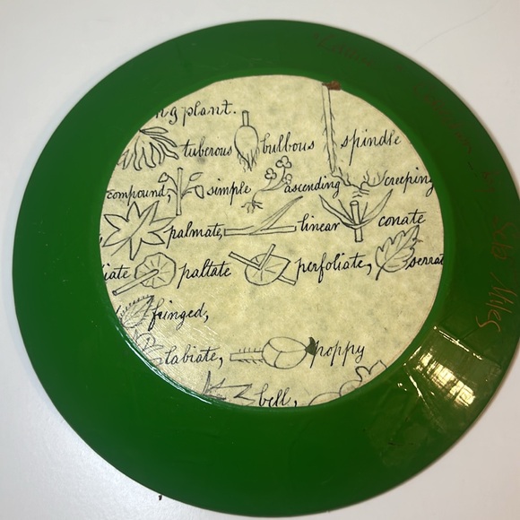 Hand painted floral plate Sela Miles the lattice collection - Picture 5 of 7